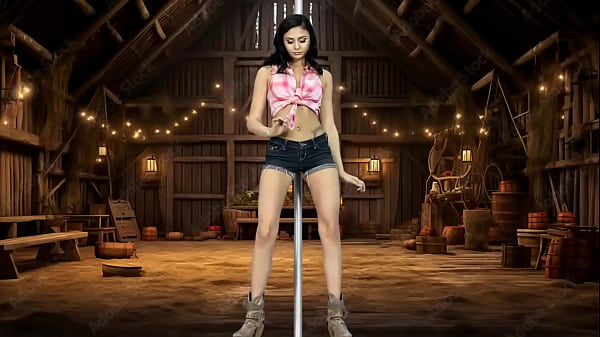 ArianaMarie Pole Dancing And_Will Stripp To Country Music In_A Barn