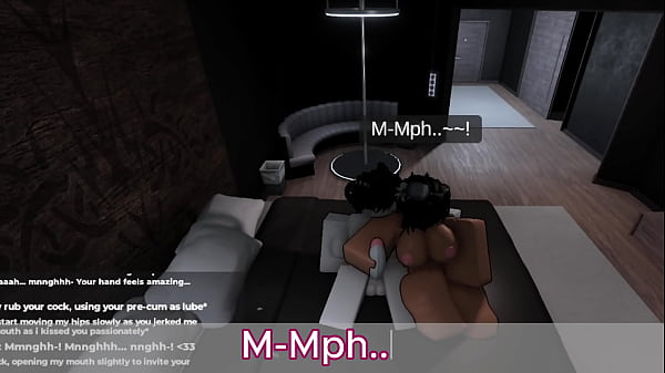 Roblox roommate falls for my cock during a casual hookup 