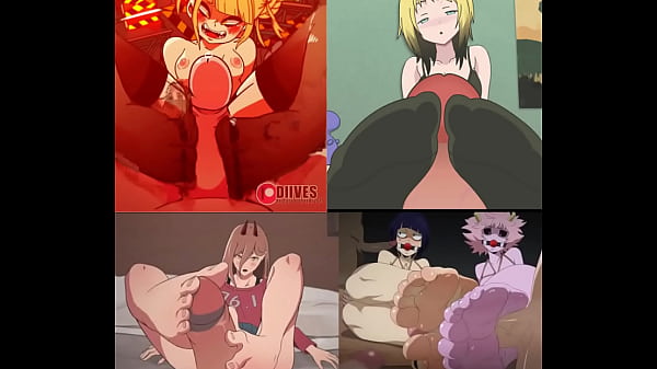 Hentai footjob compilation
