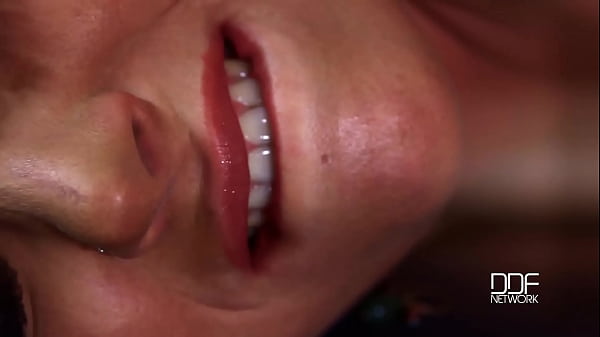 Russian beauty bangs her pink pussy with big banana