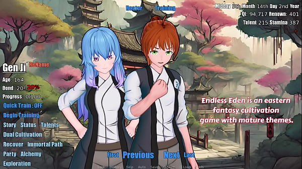 Endless eden lewd adult game