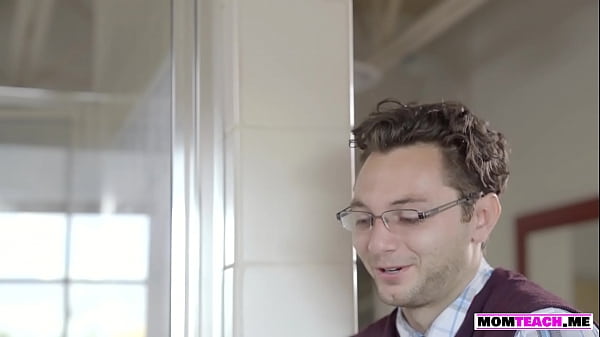 Horny boy fucks his busty MILF stepmom in_the bathroom