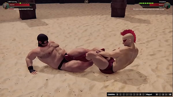 Lillith vs grizzly bear nf3d video game mixed sex combat arena 