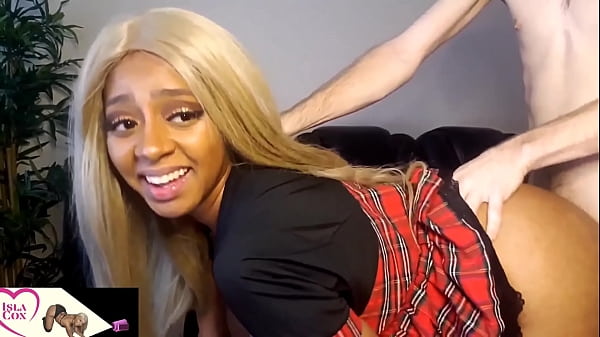 Ebony College Slut IslaCox Loves Big White_Cock