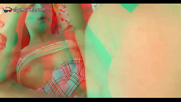 Teen brunette tasting a dick in 3d video 