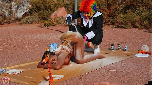 Lola B Gets Her Turkey Pussy Stuffed By Gibby The Clown On Thanksgiving 