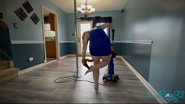 Barefoot Housewife Vacuuming