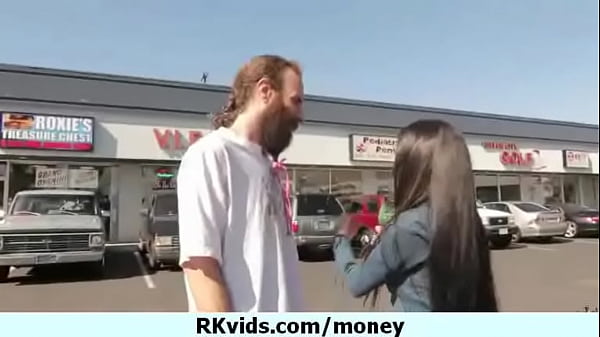 Desperate teen naked in public and fucks to pay rent 3 