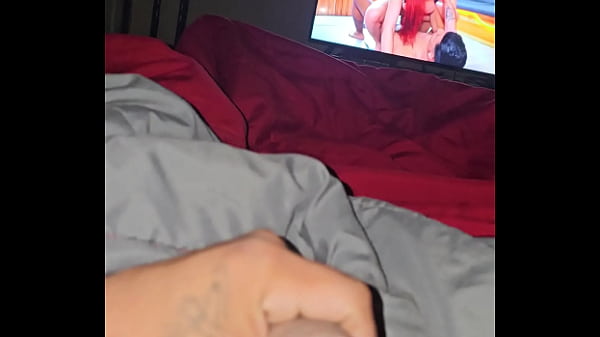 Just playing with my cock watching porn