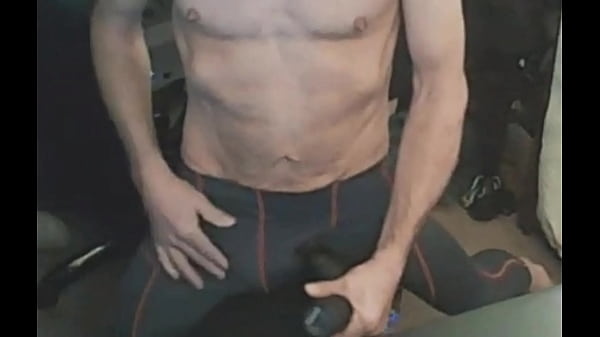 Play MP4 - Fasica Stretch and Massage-gun with Nipple Tweak and bulge