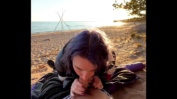 Public Blowjob On The Public Beach Sex In A Tent - Darcy Dark thumbnail