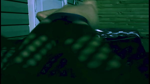 Play MP4 - Stretching on the Porxh at Night in Briefs and Lattice Shadow jun 25