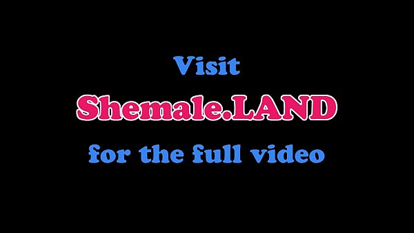 Tgirl beauty jerking off in lingerie