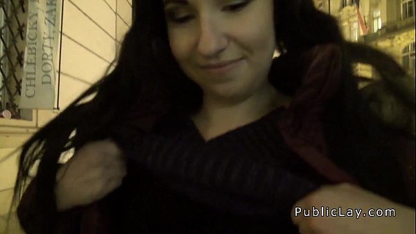 European brunette_amateur public bang