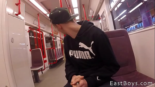 Thomas Fiaty in daring subway cock exposure, having fun pulling his dick out of his pants! After finding his way to our studio, Thomas jumps on the table and helps our producer to start with a handjob, his beautiful young smooth body waiting 