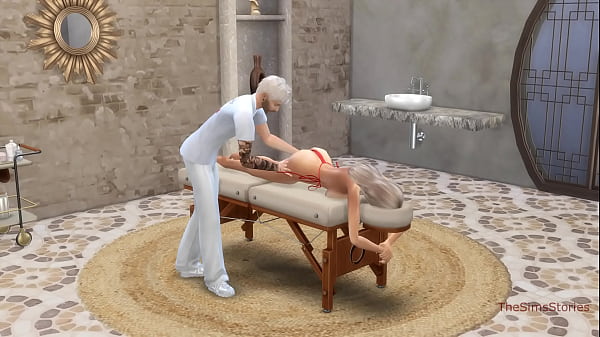 Perverse masseur fingering his client and pounding her hard