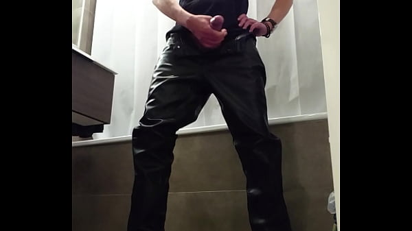 leather and cum onmy feet