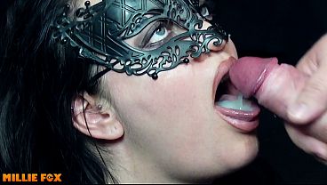 Amateur MILF Swallows A Rich Load of CUM(HUGE) - Millie Fox