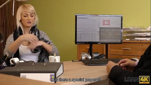 Play MP4 - LOAN4K&period; Blonde-haired miss gets sissy banged hard in loan porn video