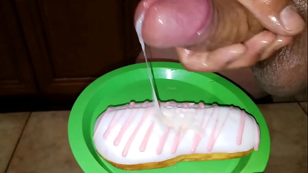 Sperm on my yummy cum treat 