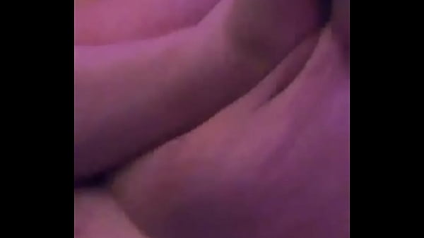 Fatty playing with tits
