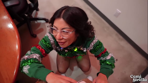 BigTitty Latina Coworker FUCKS me_at Office Christmas Party for ALL to Hear