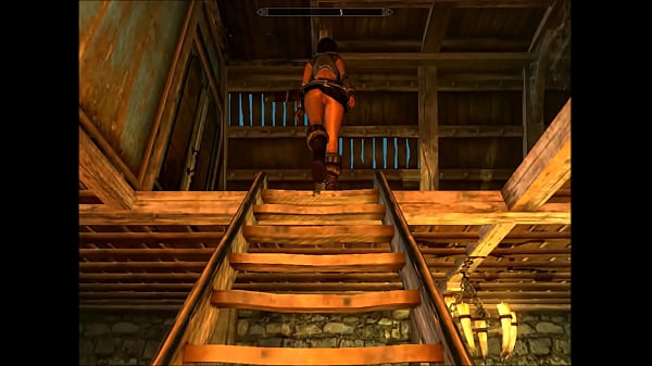 A quick peek up Lydia's skirt! 