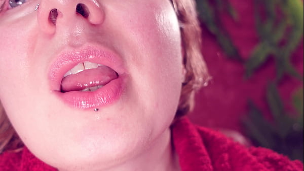 Eating jelly teddybears candies chewing mouth close up 