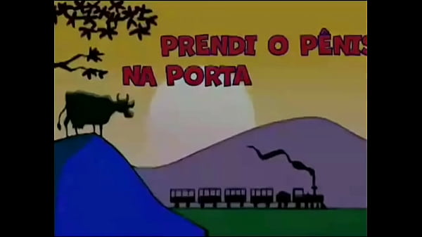 Pinto preso na porta 