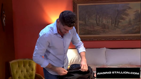 Businessman Dillon Diaz checks in and starts taking off his work clothes and hops in the shower. The motel makes a mistake and gives Chris Damned the same room as Dillon's. When Dillon comes out of the shower, he's shocked to find Chris naked on 