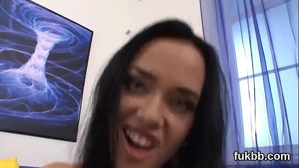 Flirty model opens up her twat and enjoys hardcore fucking