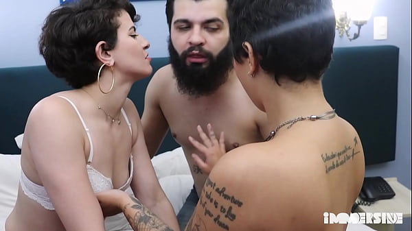 Threesome! Young Women Decides To Have A Threesome For The First Time And Lets Them Fuck Her Ass A Lot. thumbnail