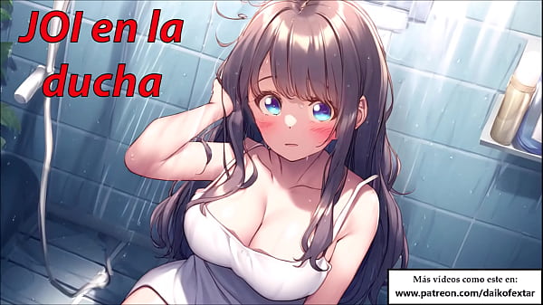 Instrucciones para masturbarse en la ducha con una novia hentai