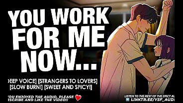 Fucking your dominant boss deep voice roleplay 