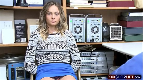 Cute teen thief offers blowjob to LP officer 