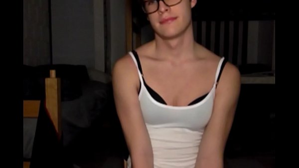 Play MP4 - y&period; femboy takes dildo for webcam