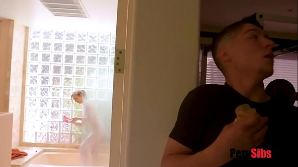 stepBro fucks in_the shower afterher 19th b day