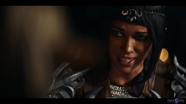 Medieval fantasy lesbian sex blonde elf girl infects octokuro with sex craving parasites 