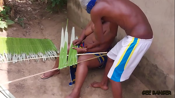 Village ameatur in the kitchen with two long dick video thumbnail