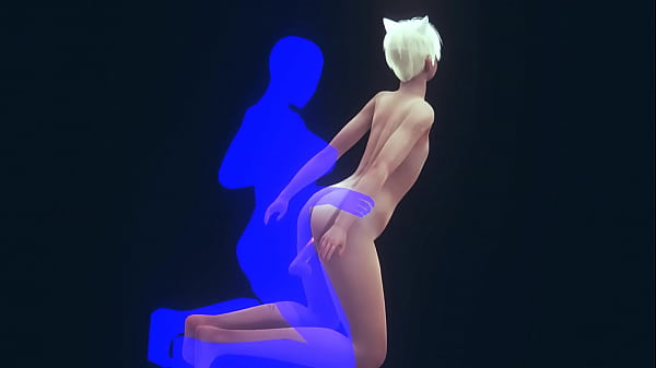 Yaoi Femboy - Hot Neko boy BDSM - Long video 