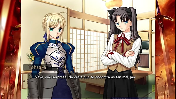 Play MP4 - Fate Stay Night Realta Nua Day 3 Part 1 Gameplay &lpar;Espa&ntilde;ol&rpar;