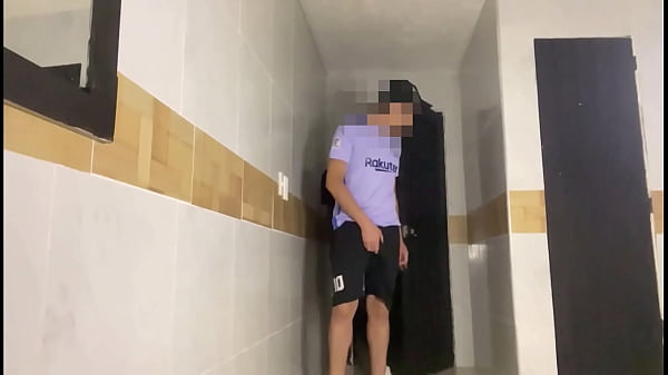 Fucking with my curious straight friend after the soccer game 