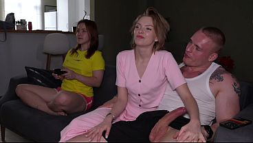 Risky Sex While Friend Plays Video Games &ndash; Ashby Winter Can&rsquo;t Wait thumbnail