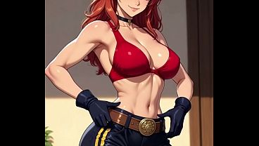 Sexy anime ai wedgie babes women giving self wedgies 