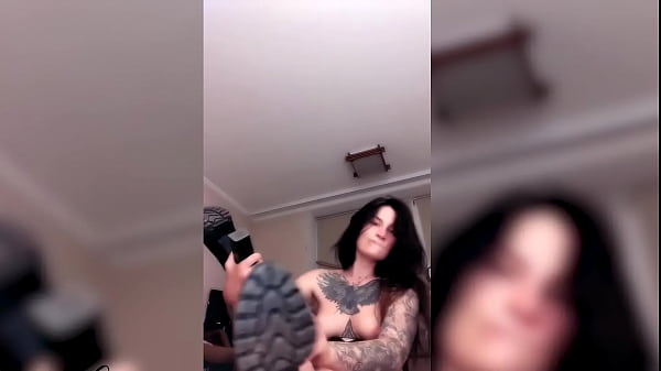 Brunette in Lingerie Passionate Masturbate_Vagina and Sucking Dildo Closeup