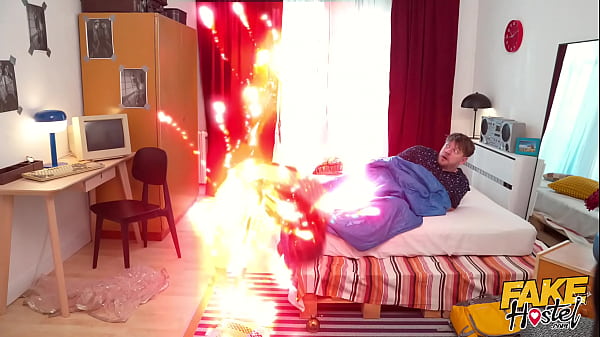 Play MP4 - Fake Hostel - Horny Genies released and desperate for cock&excl; Amazing threesome with Yasmina Kahn and Nuria Millan