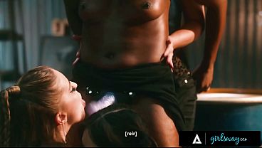 Horny babes have lesbian gangbang sp