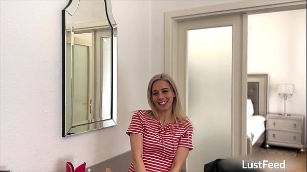 Petite blondie nesty fucks and sucks in her hotel room 