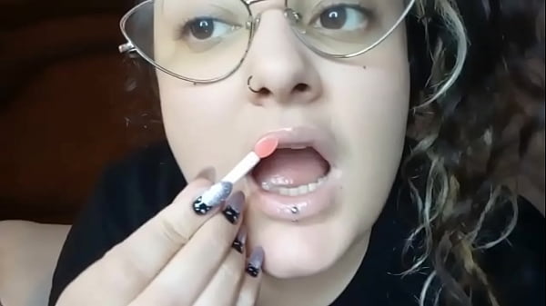 Sweet thin lips with gloss