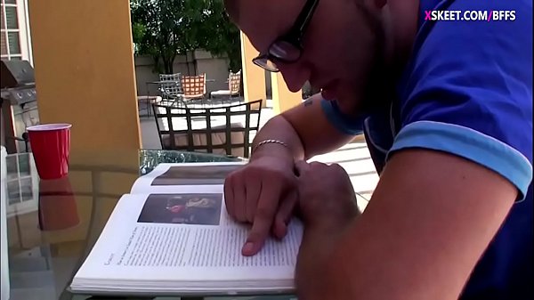 Prettybestiesstudy group with nerd guy turnsto nasty orgy